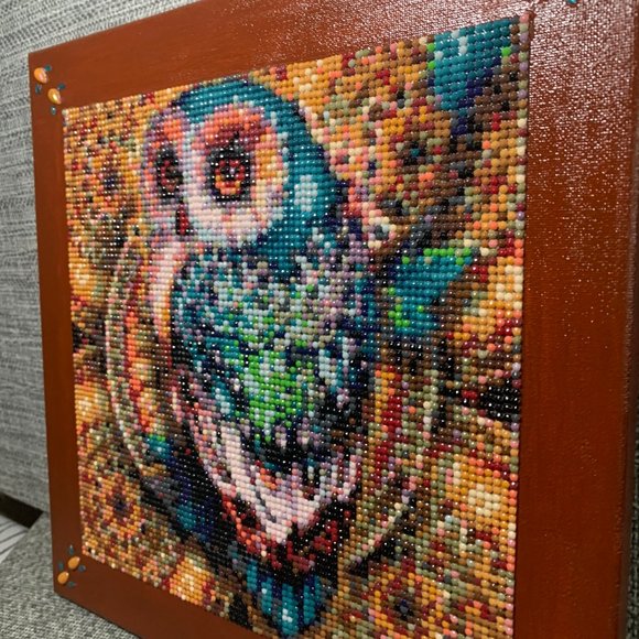 ⭐️Owl Diamond Art On 12x12" Canvas #845 - Picture 3 of 9